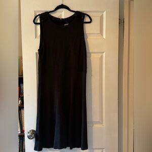 LOFT Charcoal Ribbed Dress